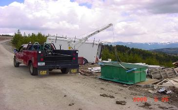 crane at work